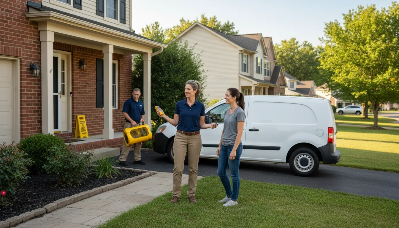 Water restoration image for Flood Water Cleanup, Removal And Restoration Services in Millersburg, OH